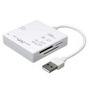 【中古】【未使用】サンワサプライ USB2.0 カードリーダー ADR-ML23WN
