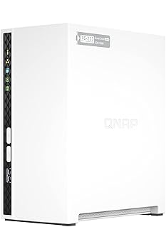 【中古】【未使用】【Amazon.co.jp 限定】QNAP (キューナップ) NAS キット 2ベイ ホーム向け TS-233 /AZ スマホ対応 スリムデザイン 6..