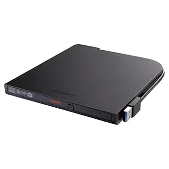 【中古】【未使用】バッファロー ( BUFFALO ) USB3.2(Gen1)対応 ポータブルDVDドライブ 書込ソフト添付 ブラック DVSM-PTV8U3-BKB(2)