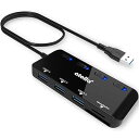 【中古】atolla SDカードリーダー USB3.0 カードリーダー USBハブ 5-in-1 USB3.0ポート+SD&TF/microSDカードリーダー 同時読み書き【microSDXC/microSDHC