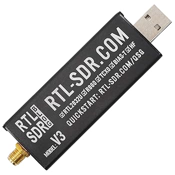 【中古】RTL-SDR Blog V3 R860 RTL2832U 1PPM TCXO SMA ソフトウェア デファインド ラジオ (ドングルのみ) (ブラック)
