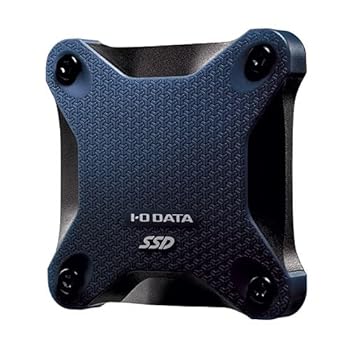【中古】IODATA SSPH-UA1NB (ミレニアム群青) USB 3.2 Gen 1対応 ポータブルSSD 1TB