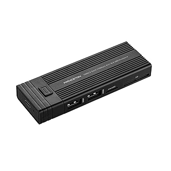 Cases - 【中古】プリンストン 4in1 カードリーダー機能付き M.2 SSDケース（ USB Type-A×2 / microSD×1 / SD×1 / 電源不要 / オートスリープ機能 ） PRD-PSZE