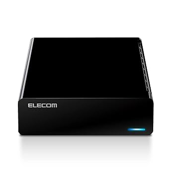 【中古】エレコム 外付けハードディスク HDD 6TB テレビ録画 PC ファンレス設計 静音 縦置き/横置き ブラック ELD-STV060UBK