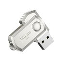【中古】【未使用】Bilious USBメモリ 128GB 大容量 USB3.0 フラッシュメモリ 外付け 容量不足解消 360度回転式 合金製 防水 防塵 耐...