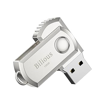 【中古】Bilious USBメモリ 128GB 大容量 USB3.0 フラッシュメモリ 外付け 容量不足解消 360度回転式 合金製 防水 防塵 耐衝撃 小型 携帯便利