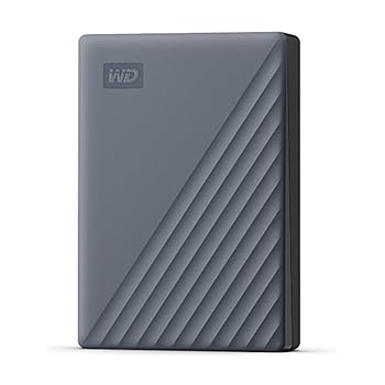 【中古】【未使用】ウエスタンデジタル(Western Digital) WD ポータブルHDD 5TB USB3.0 グレー My Passport USB-C USB-C＆USB-A両対応 暗号化 パスワード保護 外付