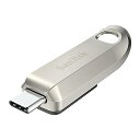 【中古】【未使用】SanDisk 256GB ウルトララックス USB Type-Cフラッシュドライブ - 最大400MB/秒、USB 3.2 Gen 1、プレミアムメタルデザイン - SDCZ75-256G-G46。