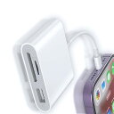 【中古】【未使用】SDカードリーダー SK-CinDa カードリーダー 3in1 Phone SDカードリーダー USB/SD/TF変換アダプタ Twofox Phone/Padに適用 設定不要 512GB対応 OT(2)