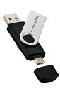 【中古】【未使用】エレコム USBメモリ 64GB 回転カバー Type-C USBA 対応 最大読込速度100MB MF-TPC3064GBK(2)