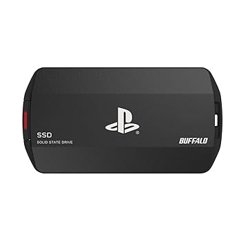 【中古】バッファロー SSD 外付け 4.0TB PlayStation公式ライセンス取得済 PS5 / PS5 Pro / PS4 / PS4 Pro対応 USB3.2 Gen2 Type‐AC両対応 防塵防滴 IP5