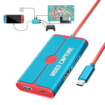 【中古】キャプチャーボード Switch対応 最高4K HDMIパススルー機能【2024 Switch青と赤人気カラー】 Lemorele スイッチ キャプチャーボード USB-C HDMI 【中古】キャプチャーボード Switch対応 最高4K HDMIパススルー機能【2024 Switch青と赤人気カラー】 Lemorele スイッチ キャプチャーボード USB-C HDMI