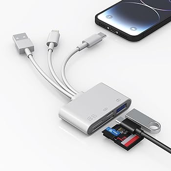 【中古】2024最新 iPhone 16 15 14 13 12 iPad 用 SD カードリーダー、Lightning+Type C+USB A コネクタ - SD/TF カードアダプタ (SD SDHC SDXC/Micro SD 【中古】2024最新 iPhone 16 15 14 13 12 iPad 用 SD カードリーダー、Lightning+Type C+USB A コネクタ - SD/TF カードアダプタ (SD SDHC SDXC/Micro SD