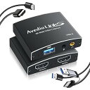 【中古】avedio links 4K@60Hz HDMI キャプチャーボード USB 3.0/Type-C ゲームキャプチャー 1080P 60fps パススルー対応 HDMIループ出力 マイクオーディ