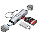 【中古】Hanye SD 3.0 カードリーダー USB 3.2 Gen 1 5Gbps 3-in-1 SDXC microSDXC USBポート USB ハブ 170MB/s 超高速転送 USB-C & USB-A OTG対応 SDXC/