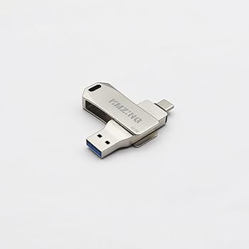 DELL - 【中古】【未使用】Type-C+ USB A USB3.0 32GB 高速フラッシュドライブ、回転設計で使いやすく、スマートフォン、タブレット、パソコンなど様々なデバイスに対応。