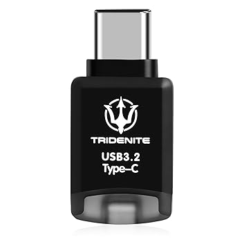 【中古】TRIDENITE カードリーダー iPhone15用 USB 3.2 Type-C DDR200 MicroSD用 小型OTG 外付メモリカードリーダー アダプタ TCRS-M32C