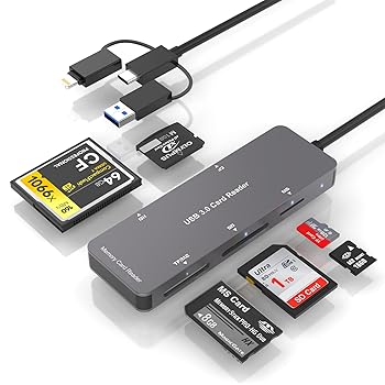 【中古】【2024 MFi認証品】USB 3.0/USB-C/Lightning カードリーダー 6in3 SD/TF(Micro SD)/ MS/XD/M2/CF カードリーダーアダプター OTG対応 設定不要 双 【中古】【2024 MFi認証品】USB 3.0/USB-C/Lightning カードリーダー 6in3 SD/TF(Micro SD)/ MS/XD/M2/CF カードリーダーアダプター OTG対応 設定不要 双