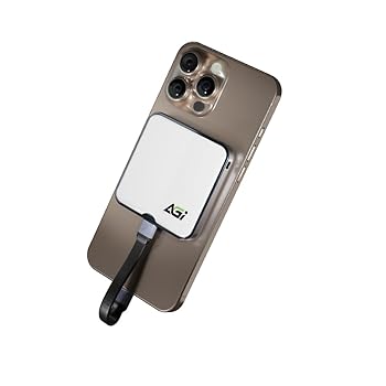 Cases - 【中古】【未使用】AGI 外付けSSD 2TB 白 磁気 読み取り最大 2050MB/秒 USB 3.2 Gen2x2 Type-C iPhone 15 Pro Max ProRes動画 直接保存 ポータブル スマートフォン