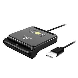 【中古】ZOWEETEK 非接触型?接触型両対応ICカードリーダー マイナンバーカード 確定申告 電子車検証 パスポート 在留カード対応 自動認識設置不要 USB-A