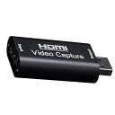 【中古】キャプチャーボード HDMIキャプチャーカード 超小型 USB2.0対応 1080p ゲーム実況生配信・画面共有・録画・ライブ会議用 UVC(USB Video Class)規