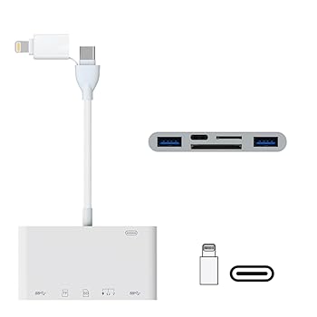 【中古】【2025 MFi認証品】SDカードリーダー 6in2 Type-C/iPhone カードリーダー USB/Type-C/Lightning/SD/TF変換アダプタ iPhone/iPadに適用 設定不要 【中古】【2025 MFi認証品】SDカードリーダー 6in2 Type-C/iPhone カードリーダー USB/Type-C/Lightning/SD/TF変換アダプタ iPhone/iPadに適用 設定不要