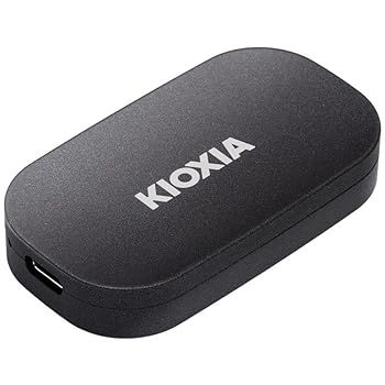 【中古】キオクシア KIOXIA SSD 外付け 1TB USB3.2 Gen2 最大読出速度 1,050MB/秒 【 Type-C搭載iPhone / PS5 / PS4 動作確認済み 】 国産3次元フラッシ