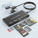 【中古】【未使用】7in3 メモリーカードリーダー【2024 MFi認証品】Lightning/Type C/USB 3.0 SD/TF(Micro SD)/MS/XD/CFカードリーダーアダプター OTG対応 双方向(2)