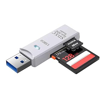 【中古】【未使用】For KIOXIA microSDカード カードリーダー usb3.0 ポータブルカードリーダー 高速転送 microsdカード カードリーダー タイプ スマホ カードリー
