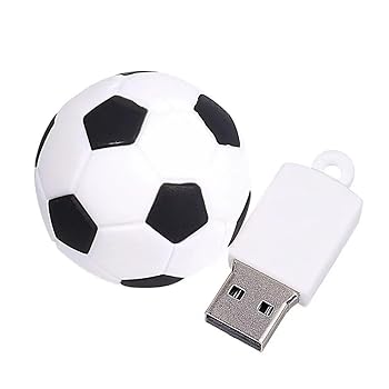 【中古】【未使用】【サッカー】 フットボール サッカー 蹴球 オモシロUSBメモリ 面白い おもしろい USBメモリ 32G USB2.0フラッシュドライブ usb memory ホールダ