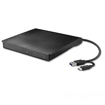 【中古】[2025新モデルポータブルDVD] KIMOCA 外付け DVDドライブ 極静音 CD 高速 USB 3.0&Type-Cデュアルポート 外付けCDドライブ 読み出し&書き込み CD