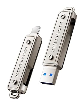 【中古】【未使用】MOVE SPEED USBメモリ 2in1【スマホ使用可＆PC対応可】USB3.0 USB-C タイプc フラッ..