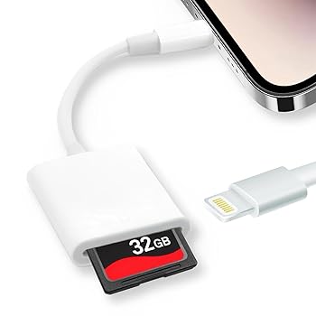 【中古】【未使用】SDカードリーダー iPhone/iPad用 高速ライトニング接続 カメラリーダー 写真 動画転送簡単 音声ファイル 4Kビデオ対応 Word/Excel/PDF/PPTなど多