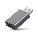 【中古】ALLVD USBオーディオ変換アダプタ外付サウンドカード直挿型対応3極(TRS)USB 3.5 mmミニジャックイヤホン・マイク端子PS5、PS4、MacBook、Mac M