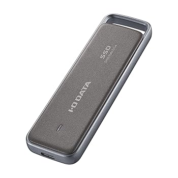 【中古】IODATA SSD セキュリティ 10Gbps 1TB USB-C 転送速度 1000MB/s パスワードロック 自動暗号化 exFAT ポータブル 【Windows/Mac】 USB 3.2 Gen 2