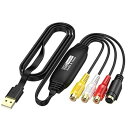 【中古】USB2.0 ビデオキャプチャー 1080P対応 ビデオ/VHS (NTSC/PAL) パソコン取り込み ビデオキャプチャー キャプチャーボード Windows & Mac 対応