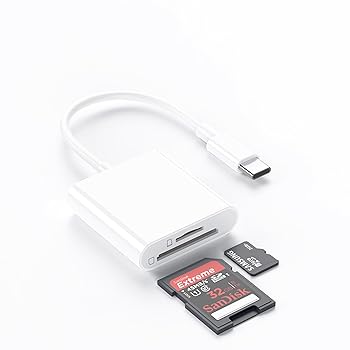 【中古】Juckier SDカードリーダー タイプC SD/TFカード 2in1 カメラリーダー デジカメからスマホに転..