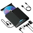 【中古】【2025 年新登場】cdプレーヤー dvdプレーヤー USB 3.0/Type-C の両方接続対応 7 機能合一の dvdドライブ 外付け 読み取り/書き込み ポータブルd