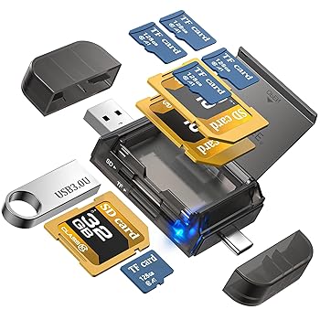 【中古】6-in-1 SD/TFカードリーダーアダプター(USB A・Type-Cポート・USB 3.0スロット統合搭載)がMicro SD/SDHC/SDXC/MMCメモリーカード対応35、PC/Ma 【中古】6-in-1 SD/TFカードリーダーアダプター(USB A・Type-Cポート・USB 3.0スロット統合搭載)がMicro SD/SDHC/SDXC/MMCメモリーカード対応35、PC/Ma