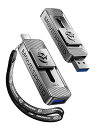 【中古】MOVE SPEED SSD 外付け 128/256/512/1TB/2TB スティック型 USB 3.2 Gen2 Type-A/Type-C両対応 金属筐体 Win/Mac PS5/PS4 iPhone15/16シリーズ対