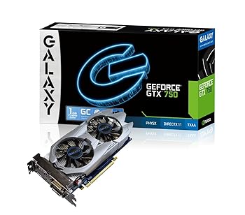 【中古】GALAXY社製 NVIDIA GeForce GTX750搭載 オーバークロックモデル GF PGTX750-OC/1GD5