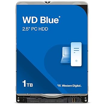 【中古】Western Digital HDD 1TB WD Blue PC 2.5インチ 内蔵HDD WD10SPZX