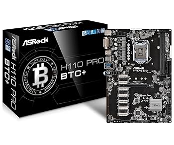 【中古】ASRock H110 Pro BTC+ 13GPUマイニ