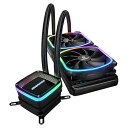 【中古】ENERMAX アドレッサブル型RGB LED水冷CPUクーラー AQUAFUSION 240mm ELC-AQF240-SQA