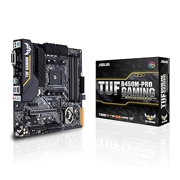 【中古】ASUS AMD B450 搭載 AM4 対応 マザーボード TUF B450M-PRO GAMING【MicroATX】【 第3世代 AMD Ryzen CPU に対応】