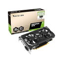 【中古】玄人志向 NVIDIA GeForce GTX1650搭載 グラフィックボード GDDR6 4GB デュアルファン・補助電源なしモデル GF-GTX1650D6-E4GB/DF3