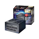 【中古】【未使用】玄人志向 80Plus GOLD 850W ATX 電源 ユニット フルプラグイン セミファンレス KRPW-GA850W/90+