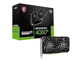 【中古】MSI GeForce RTX 4060 Ti VENTUS 2X BLACK 8G OC グラフィックスボード VD8517