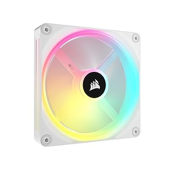 【中古】【未使用】CORSAIR iCUE LINK QX140 RGB 拡張キット White 140mm PWM RGB PCケースファン (ファン1個、iCUE LINKコネクタ付属) CO-9051007-WW