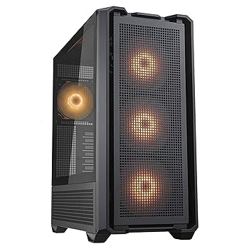【中古】COUGAR PCケース MX600 フルタワー ブラックカラー RTX40シリーズ対応 最大9つファン塔載可能 全方位エアーフロー サイド パネル強化ガラス 4フ